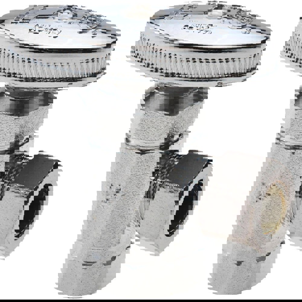 FIP 3/8 Inlet, 125 Max psi, Chrome Finish, Brass Water Supply Stop Valve